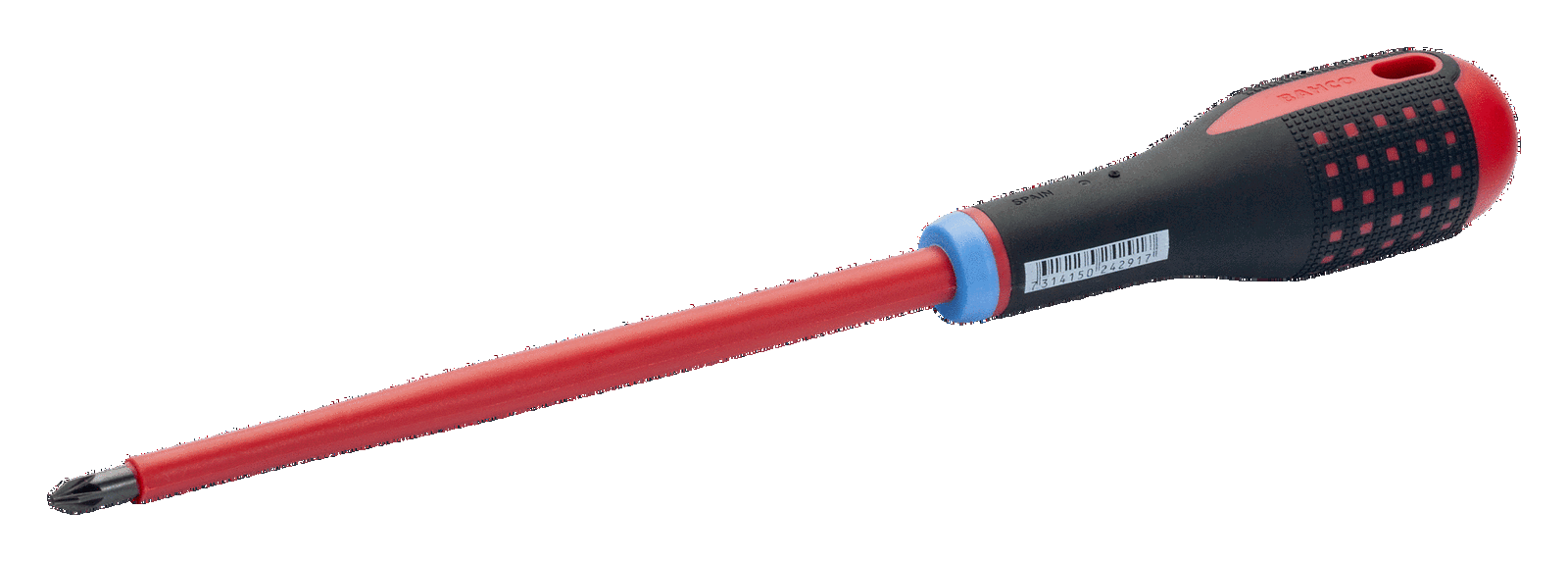Wkrętak izolowany ERGO PZ2 100 mm Medium BAHCO